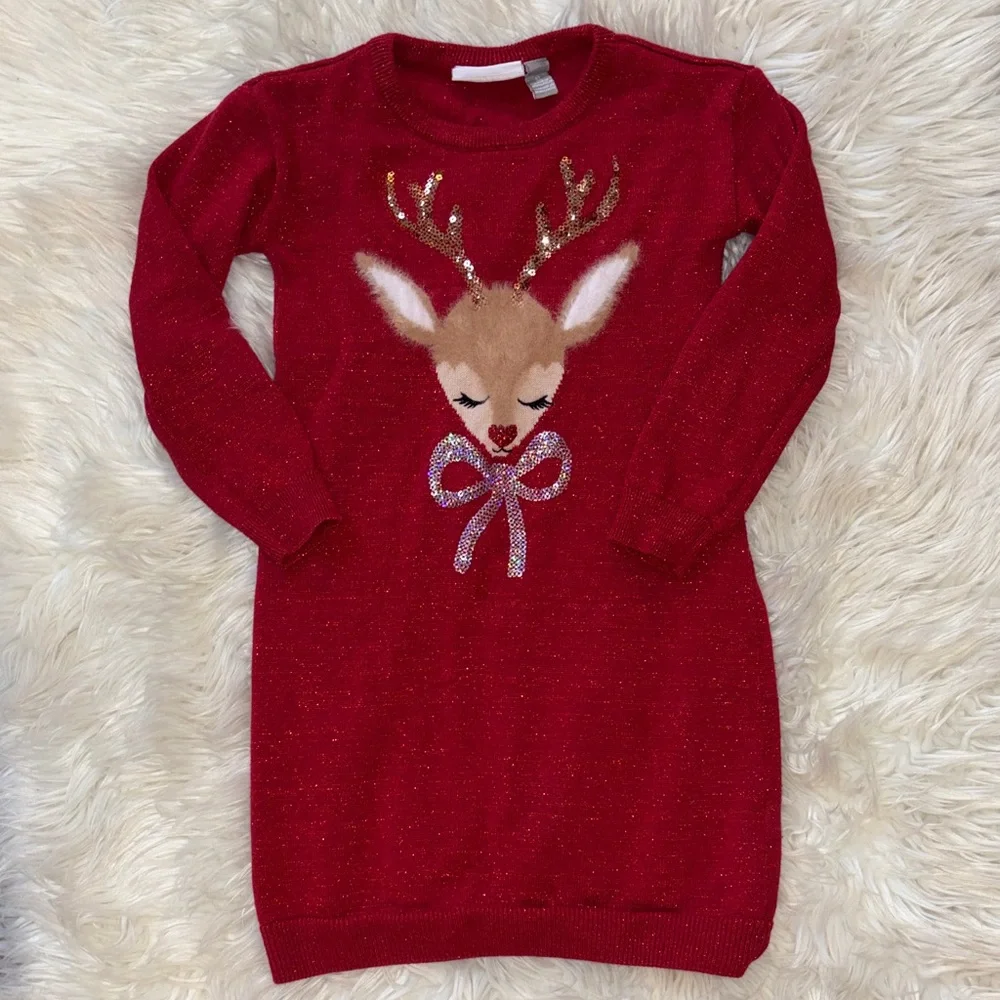 5 for $25🎈The children’s place reindeer tunic/dress